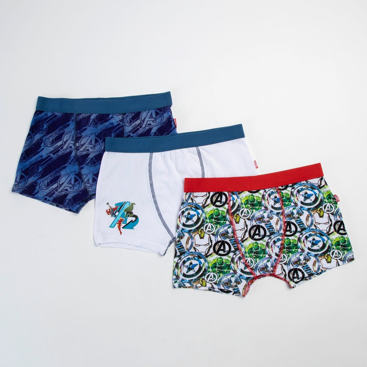 AVENGERS - Pack X3 Boxer Niño Algodón Avengers