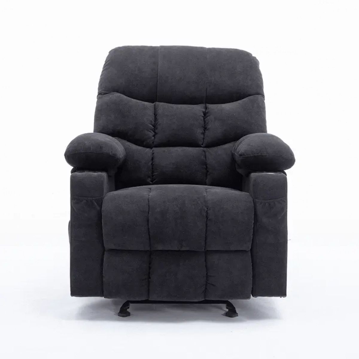 MICA - Sofá Reclinable Thunder con Mecedora, Masajeador, Calentador y Puertos USB