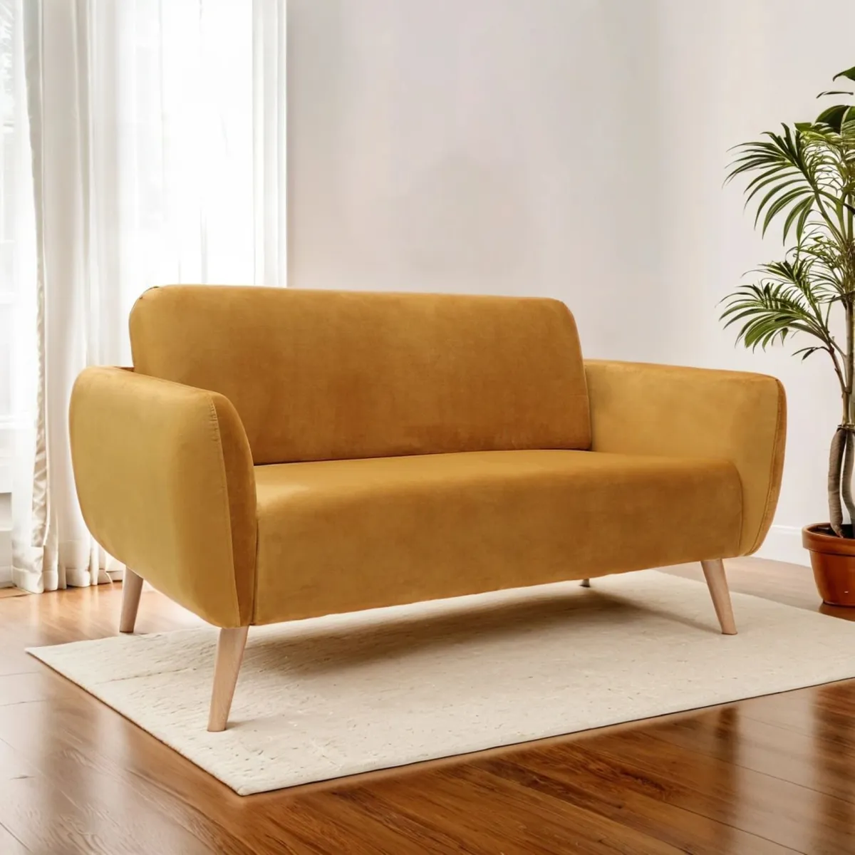 AMBIENTA - Sofá Eva 2 Cuerpos Tela