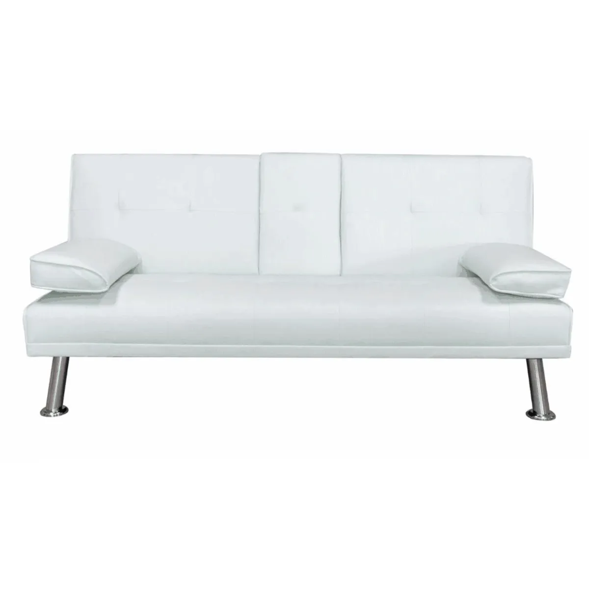 AMBIENTA - Sofá Cama Futón Spotlight 3 Cuerpos 1.5 Plz con Posavasos