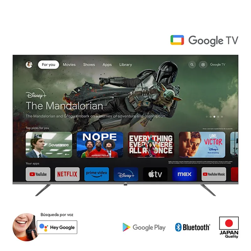 JVC - Televisor JVC 75" UHD 4K Google TV LT-75KB538
