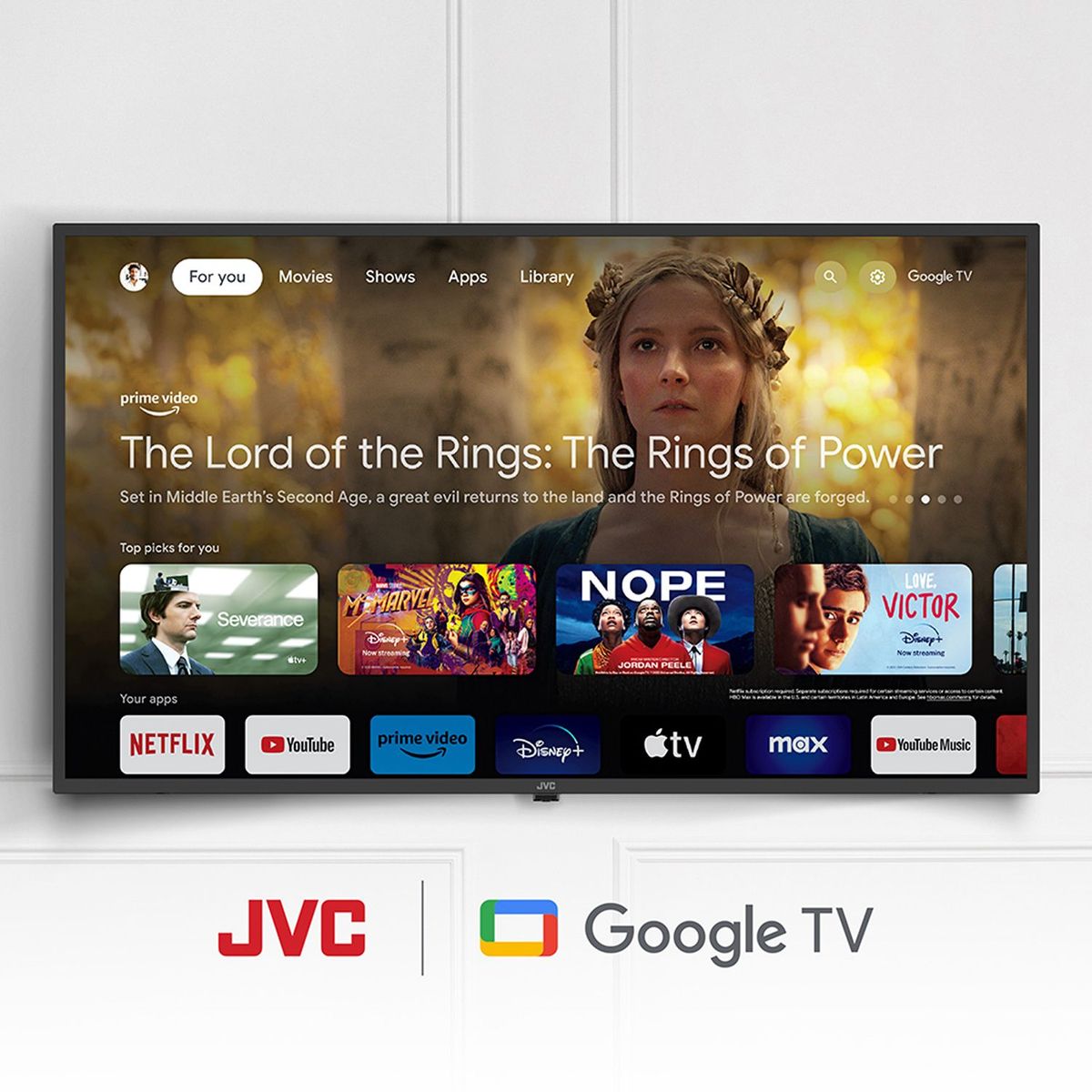 JVC - Televisor JVC 43" FHD Google TV LT-43KB338