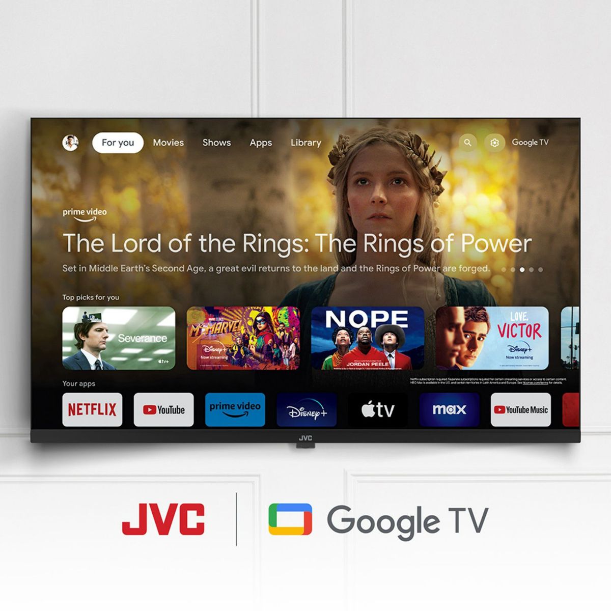 JVC - Televisor JVC 50" UHD 4K Google TV LT-50KB538
