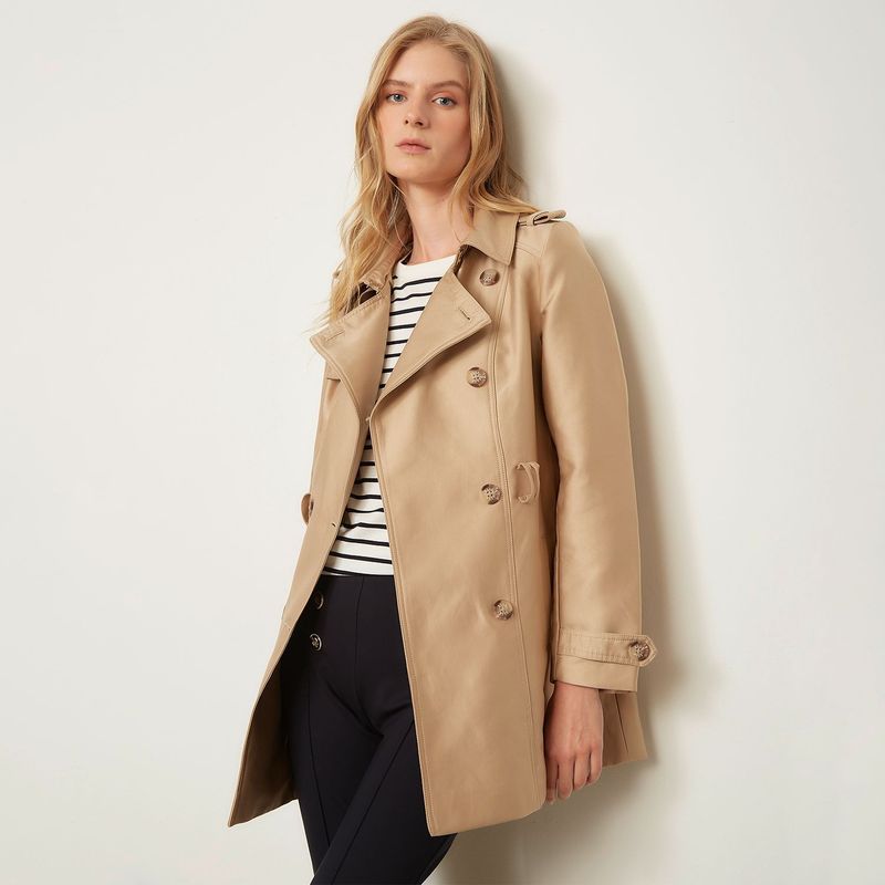ELLE - Trench Casual Mujer Elle