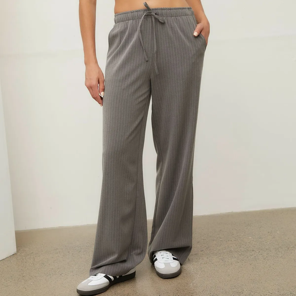 SYBILLA - Pantalón Wide Casual Mujer Sybilla