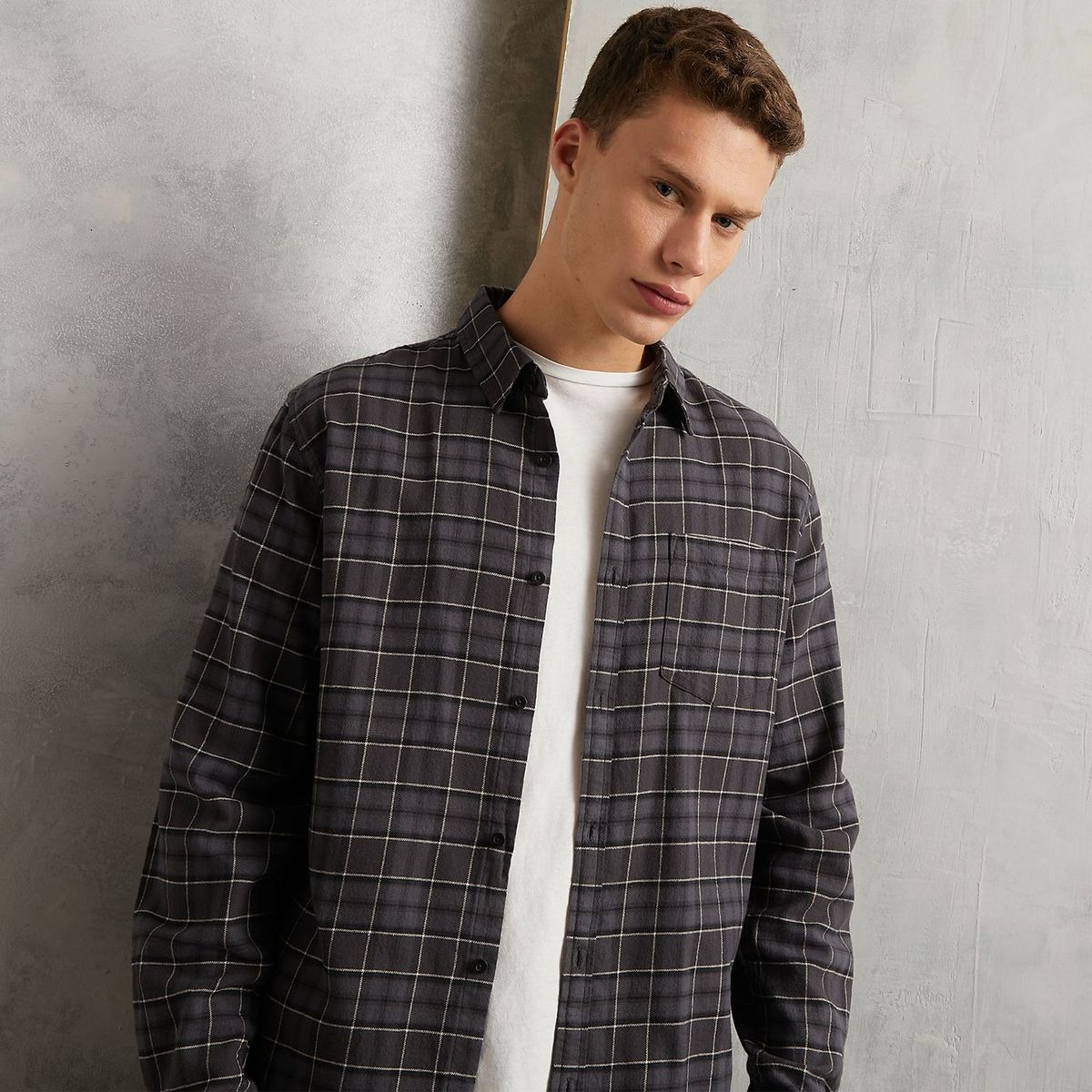 DENIMLAB - Camisa Manga Larga 100% Algodón Hombre Denimlab