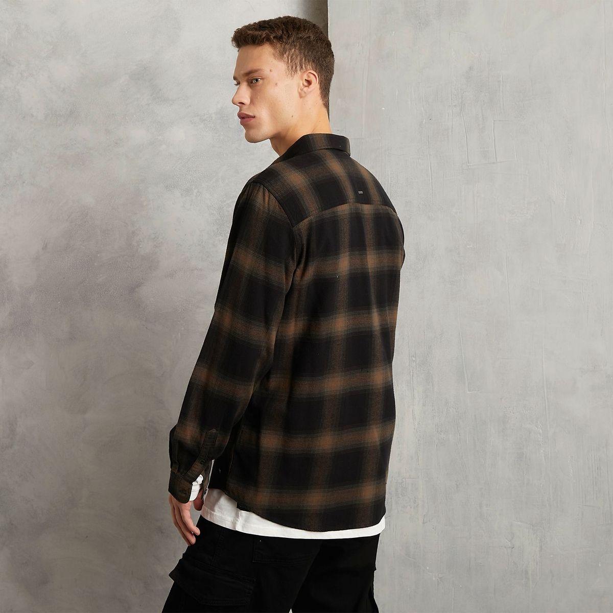 DENIMLAB - Camisa Manga Larga 100% Algodón Hombre Denimlab