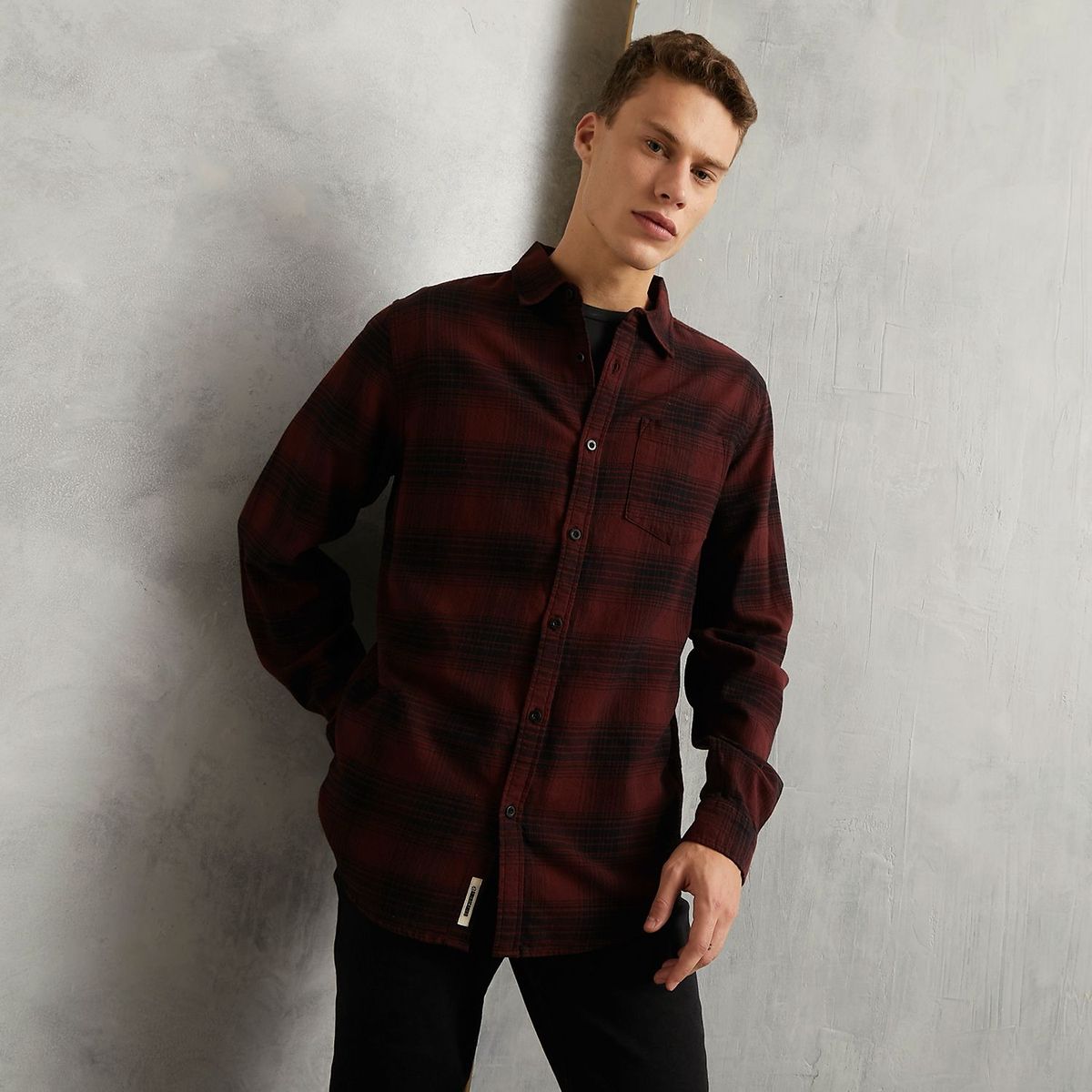 DENIMLAB - Camisa Manga Larga 100% Algodón Hombre Denimlab