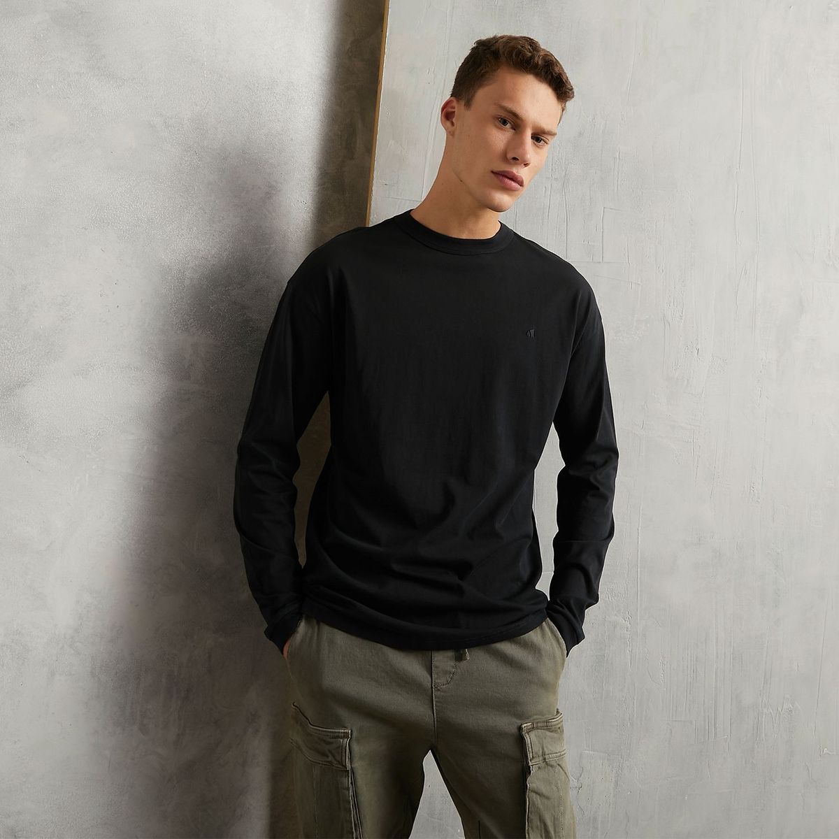 DENIMLAB - Polo Manga Larga 100% Algodón Hombre Denimlab