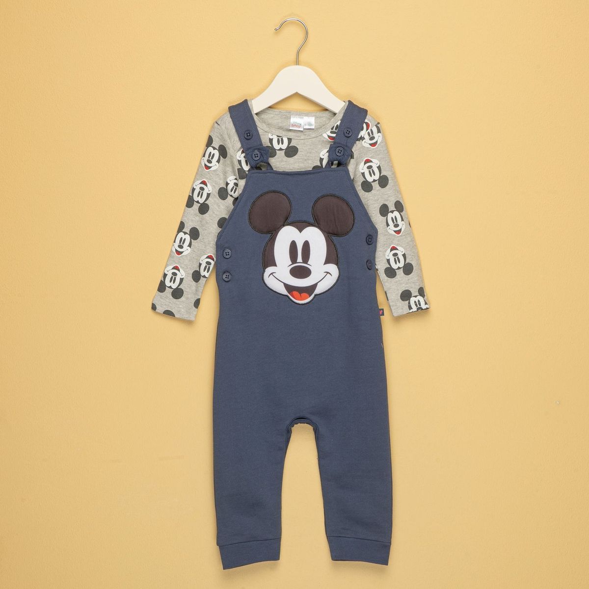 STD CHARACTERS - Conjunto Bebé Niño Manga Larga Algodón Mickey Disney