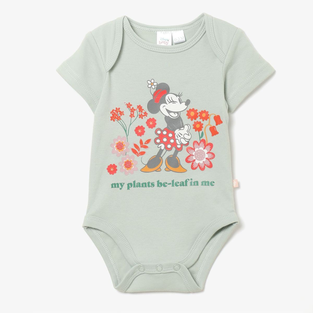 MINNIE - Body Bebé Niña Pack X2 Manga Corta Algodón Minnie