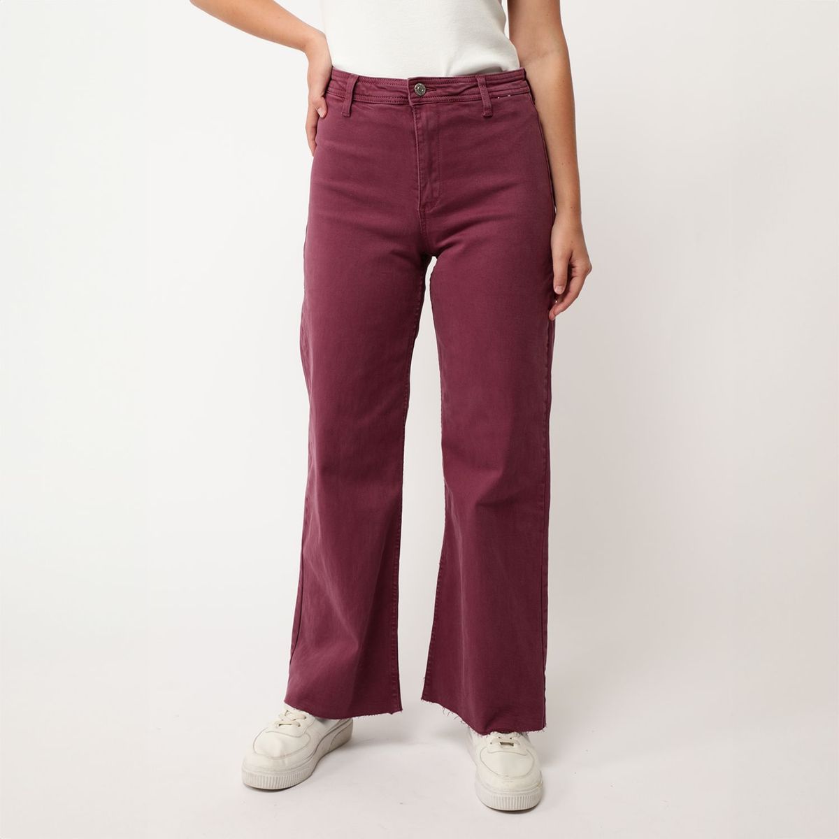 UNIVERSITY CLUB - Jean Wide Leg Tiro Alto Mujer University Club