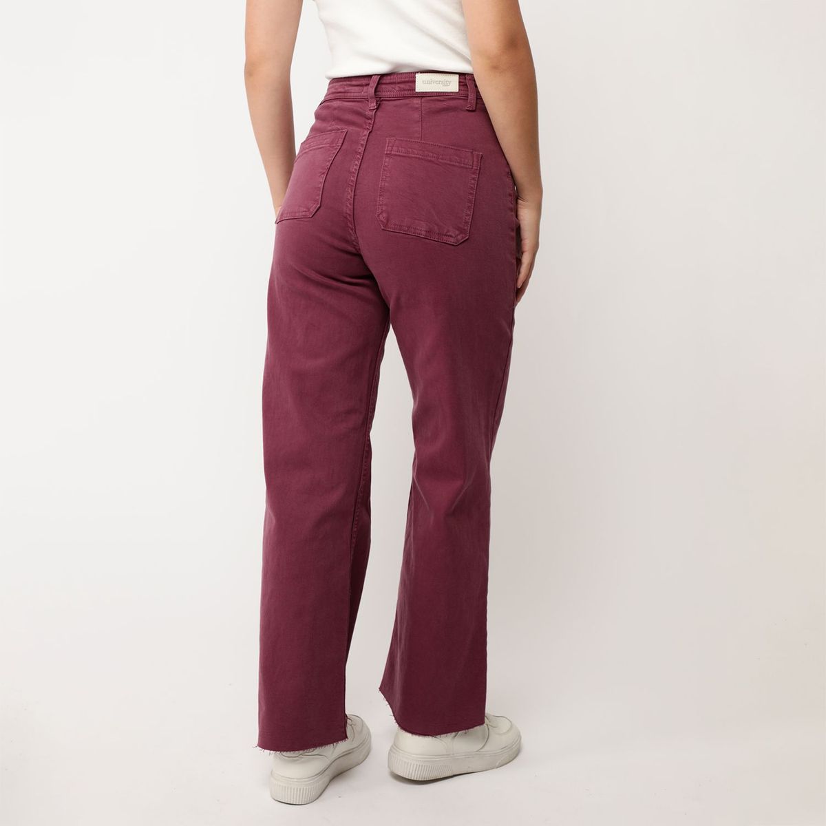 UNIVERSITY CLUB - Jean Wide Leg Tiro Alto Mujer University Club