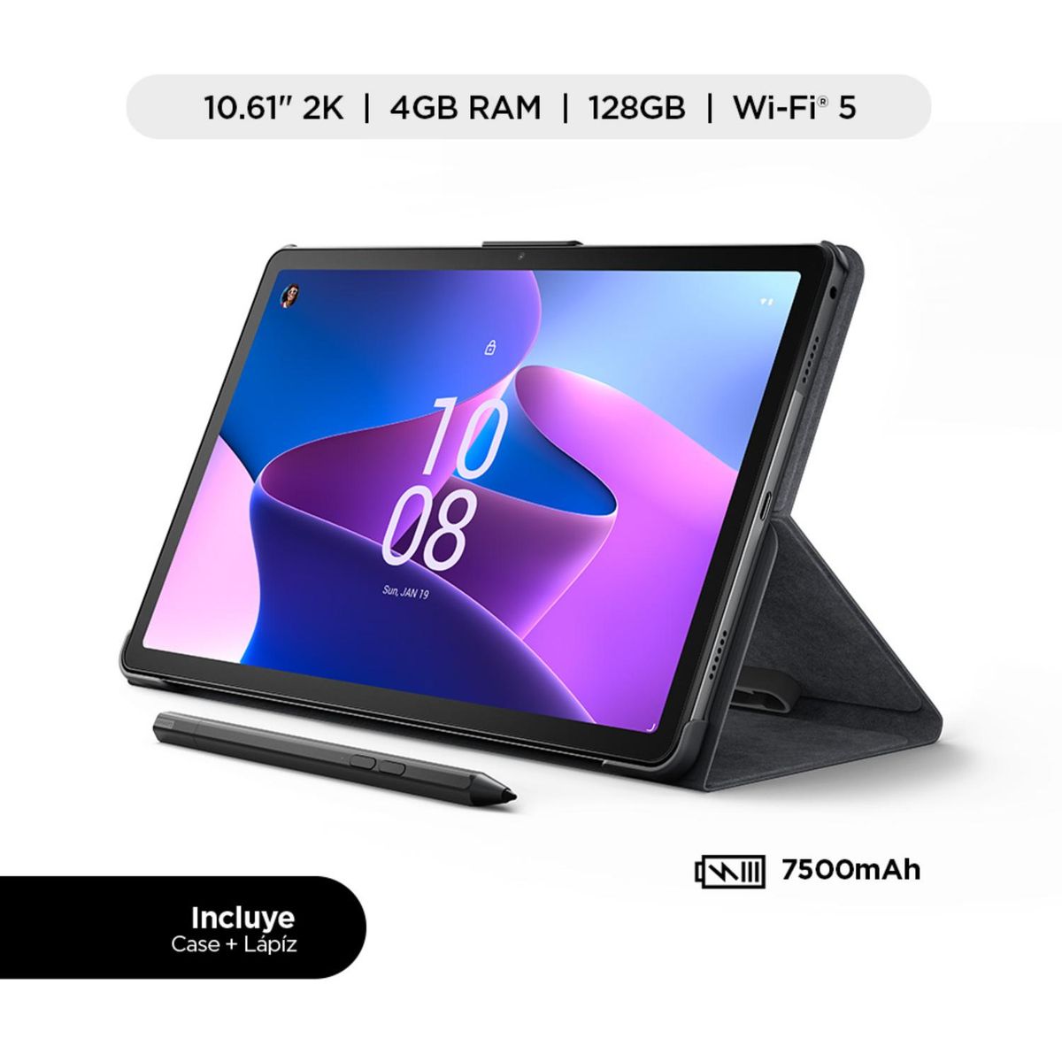 LENOVO - Tablet M10 Plus 3era Gen 4gb 128gb Wifi + Folio + Pen