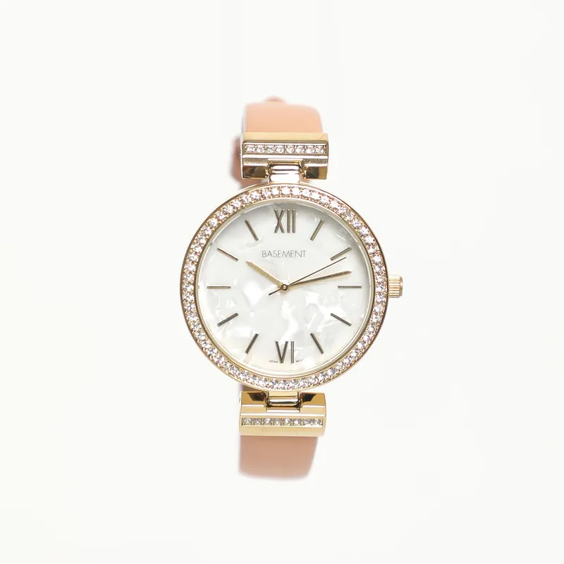 BASEMENT - Reloj Metal Dorado Mujer Basement