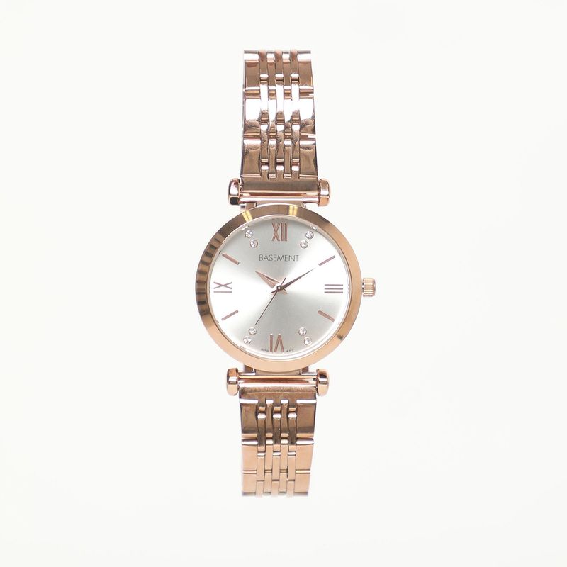 BASEMENT - Reloj Metal Oro Rosa Mujer Basement 