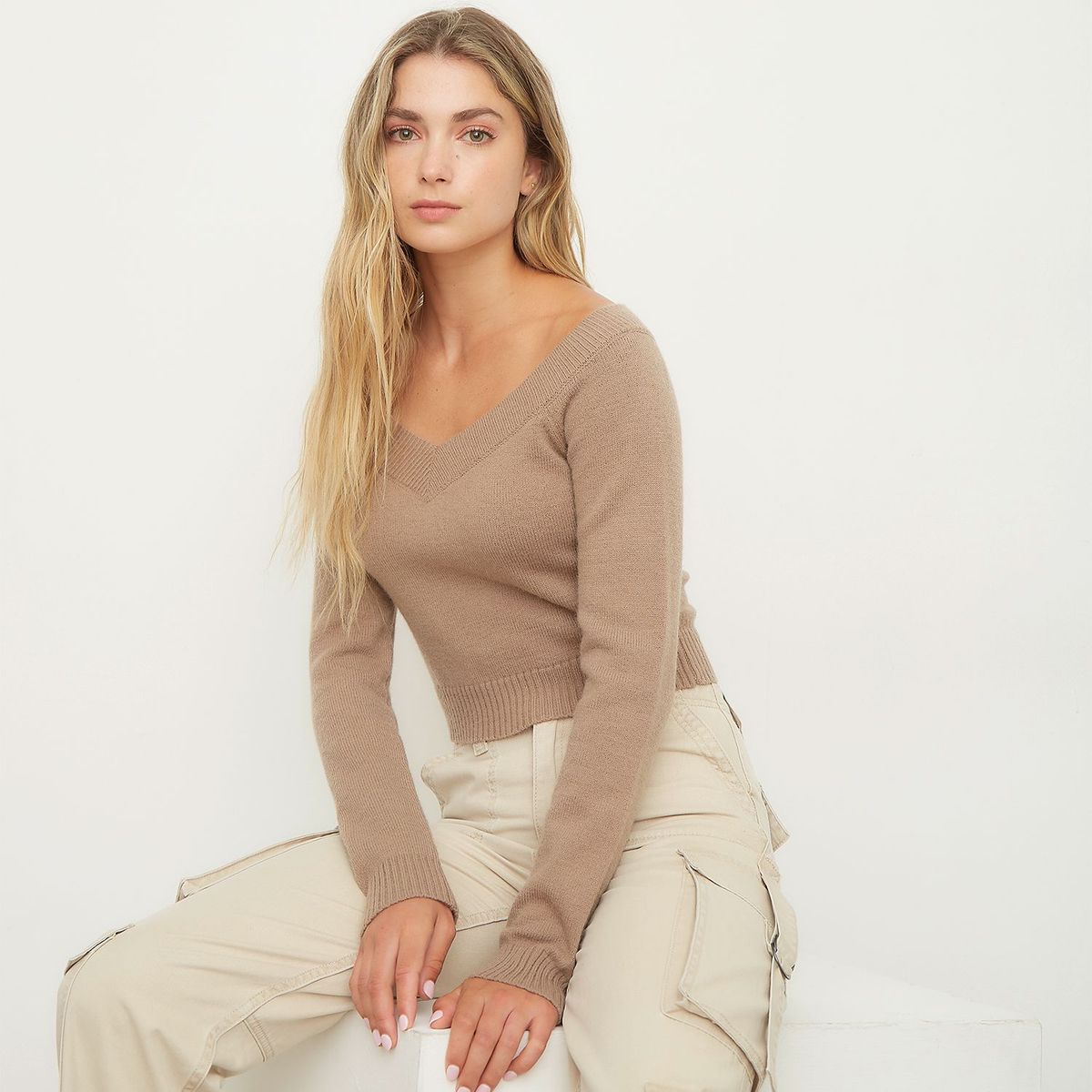 SYBILLA - Chompa Básica Mujer Sybilla