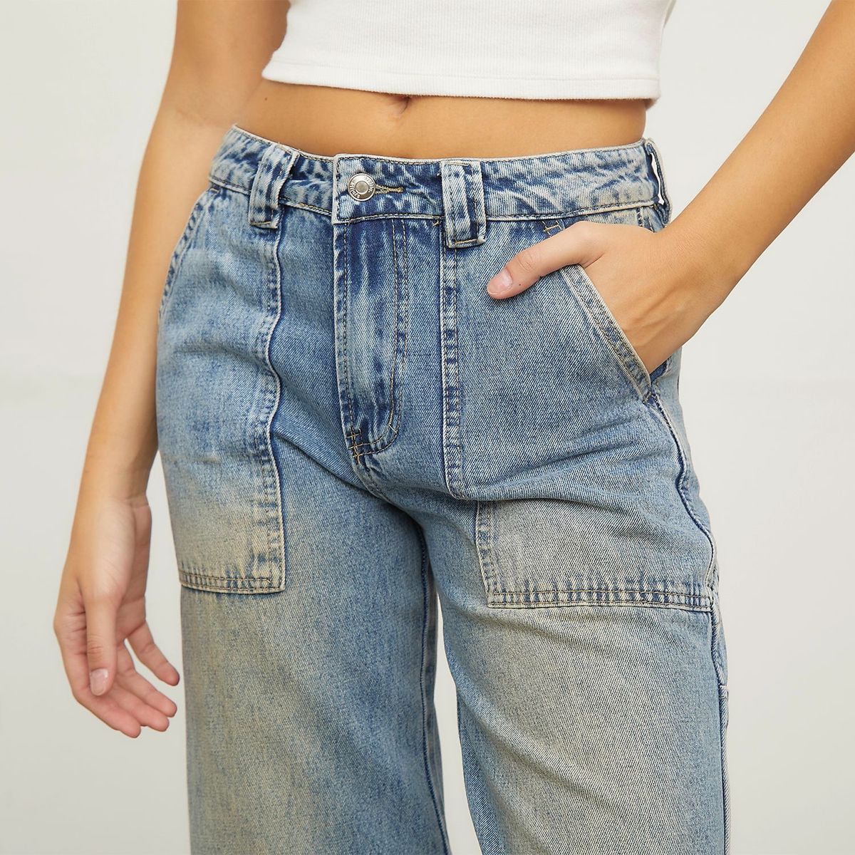 SYBILLA - Jean Baggy Algodón Mujer Sybilla