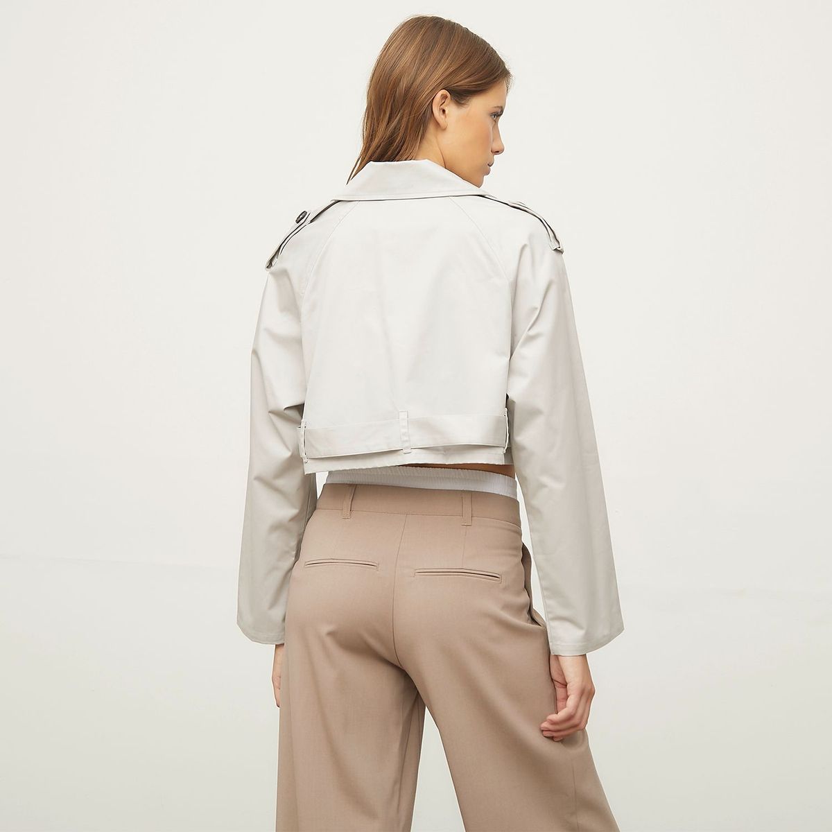 SYBILLA - Trench Corto 100% Algodón Mujer Sybilla