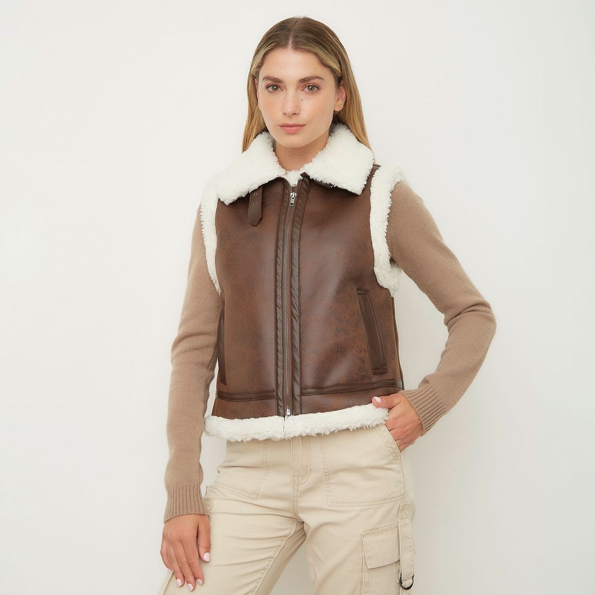 SYBILLA - Chaleco Casual Mujer Sybilla