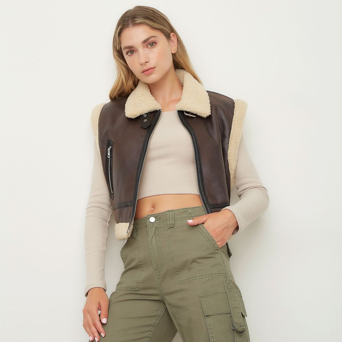 SYBILLA - Chaleco Casual Mujer Sybilla