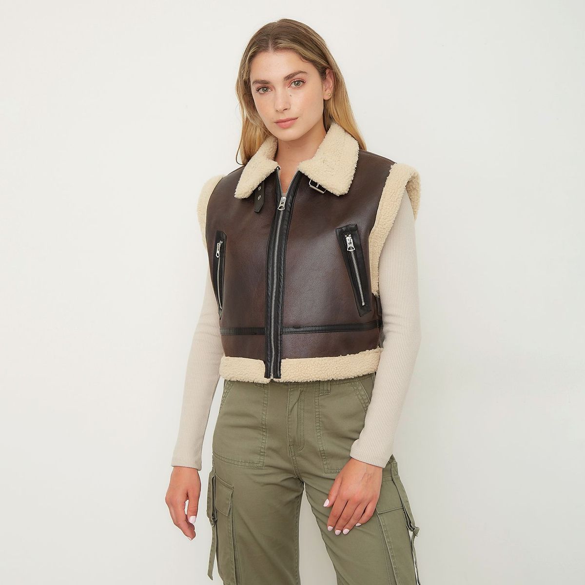 SYBILLA - Chaleco Casual Mujer Sybilla