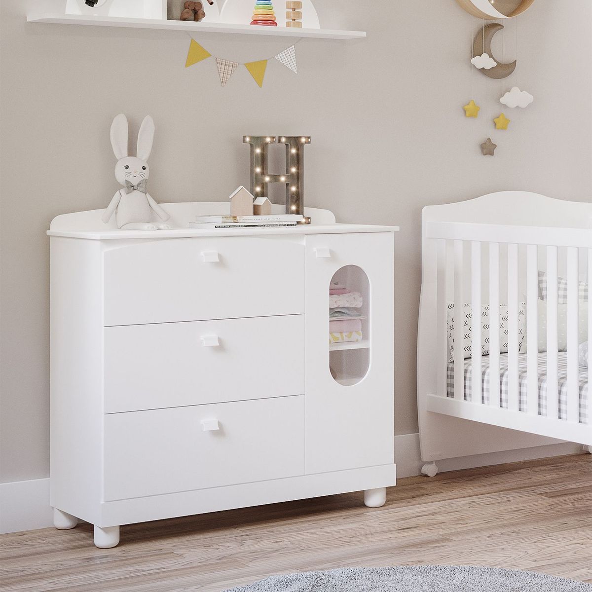 MICA KIDS - Cómoda Confort Blanco