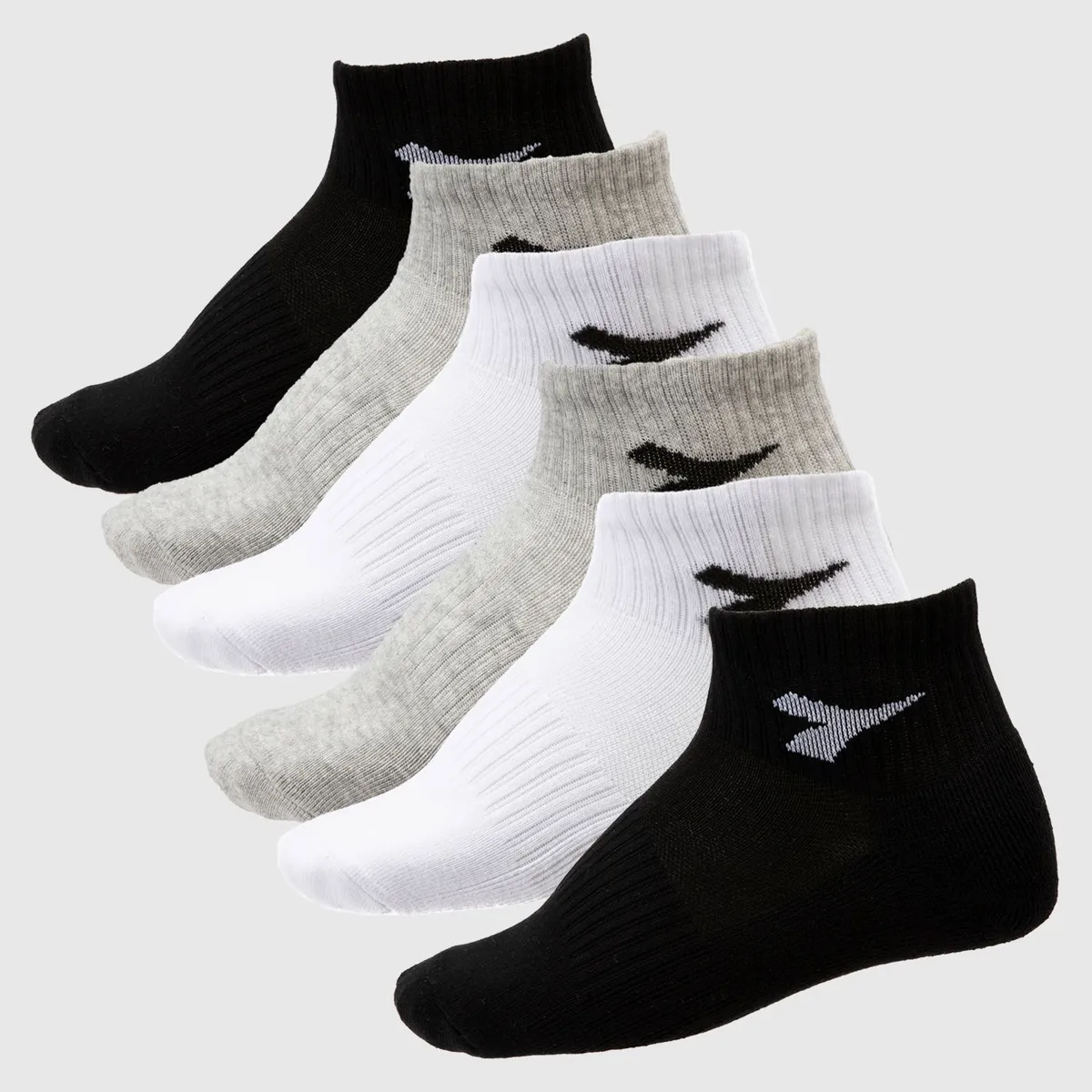 DIADORA - Medias Quarter Deportivas Pack X6 Unisex Diadora