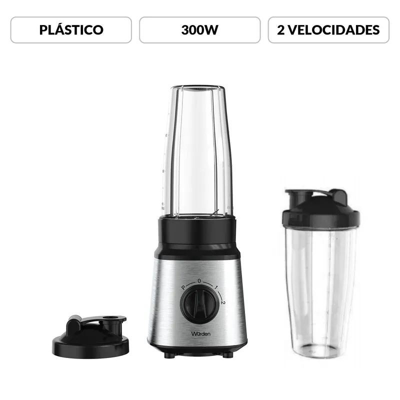 WURDEN - Licuadora Personal 0.75L 300W WBL-VITA300