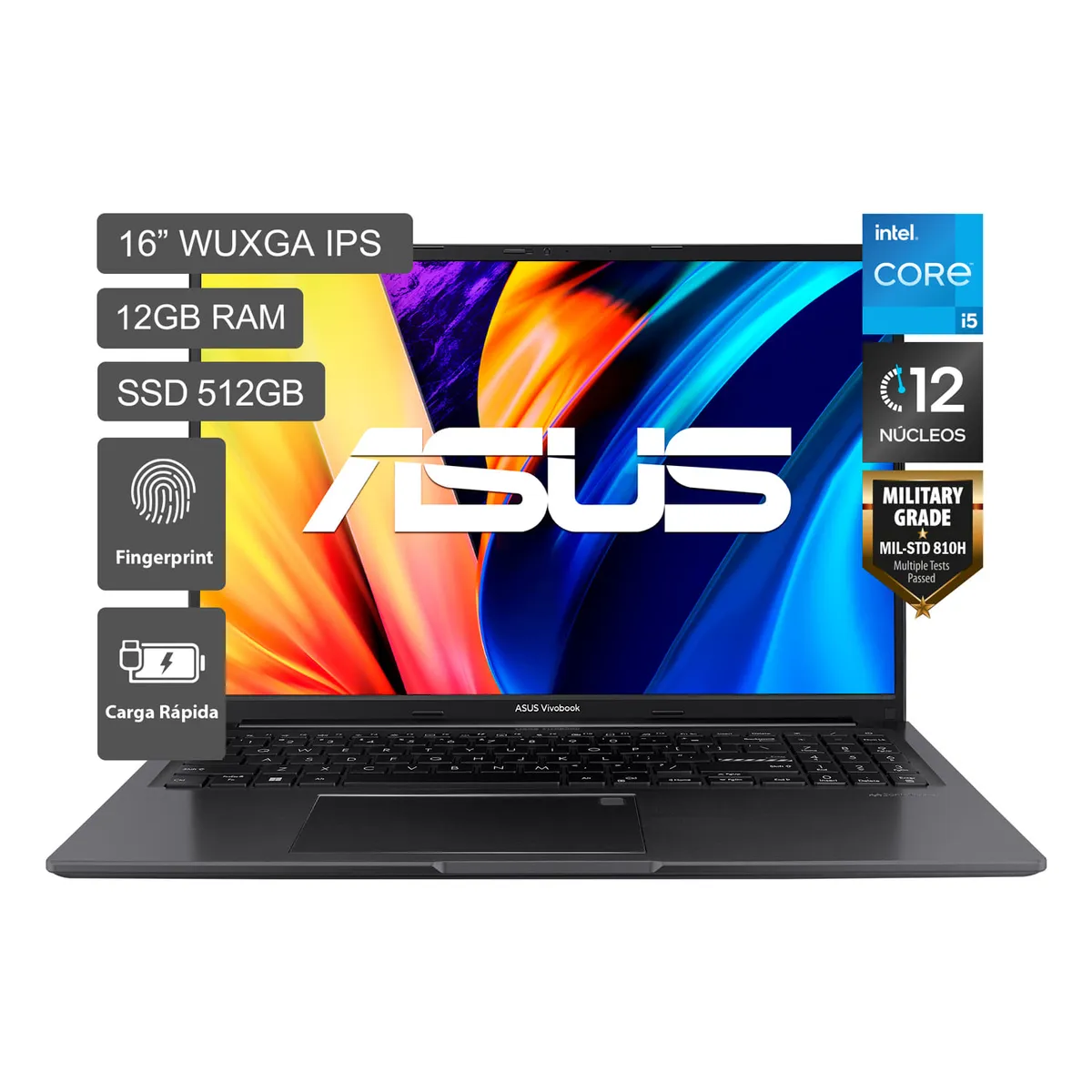 ASUS - Laptop Asus Vivobook 16"  Intel Core I5 12 Núcleos