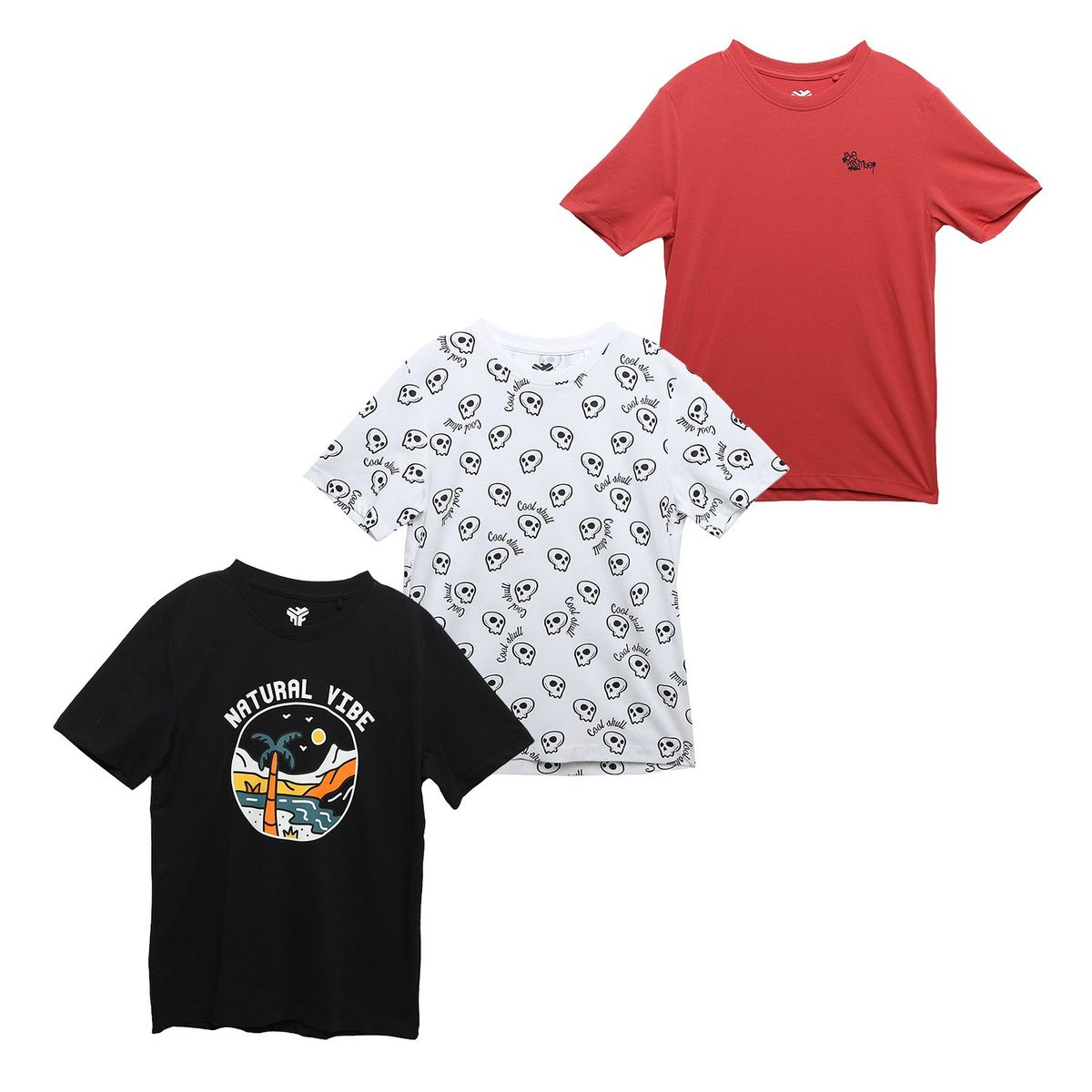 FEDERATION - Polo Niño Pack X3 Manga Corta Algodón Federation