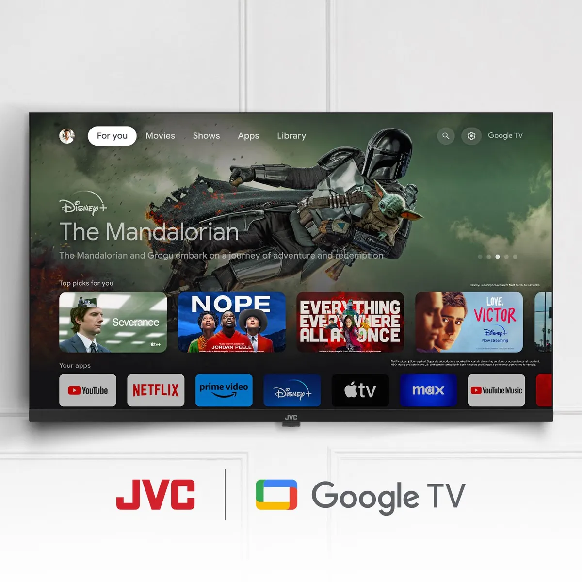 JVC - Televisor JVC 65" UHD 4K Google TV LT-65KB538