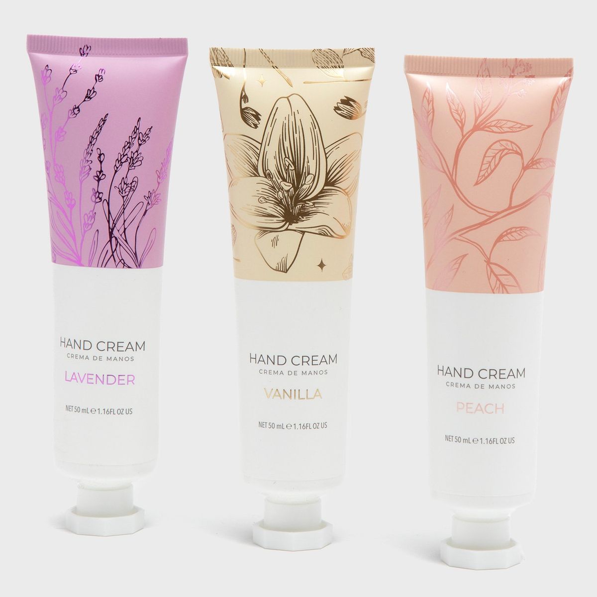 PIBU - Set Cremas De Mano X3 Lavanda Vainilla Y Durazno