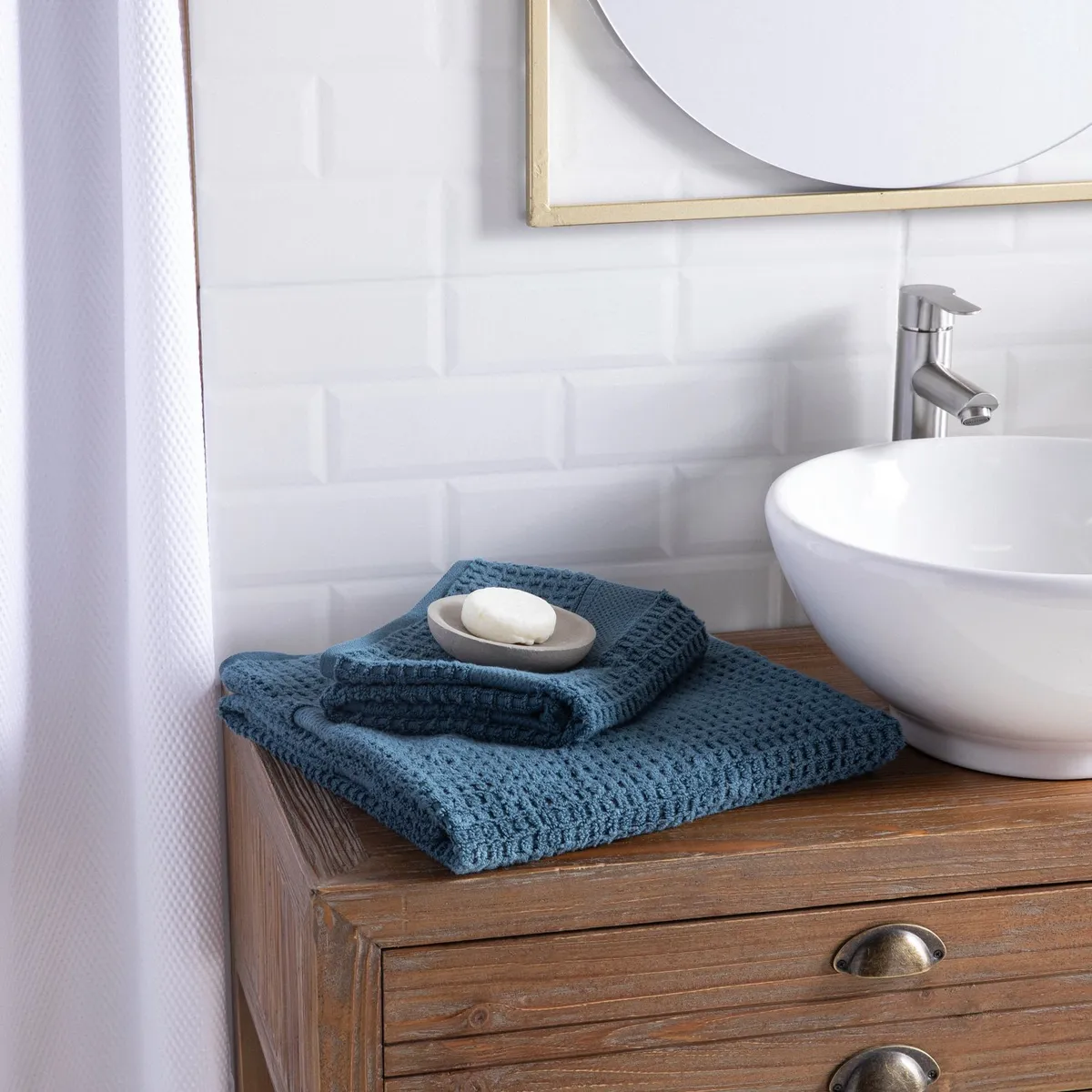 BASEMENT HOME - Toalla De Baño Waffle 100% Algodón Basement Home