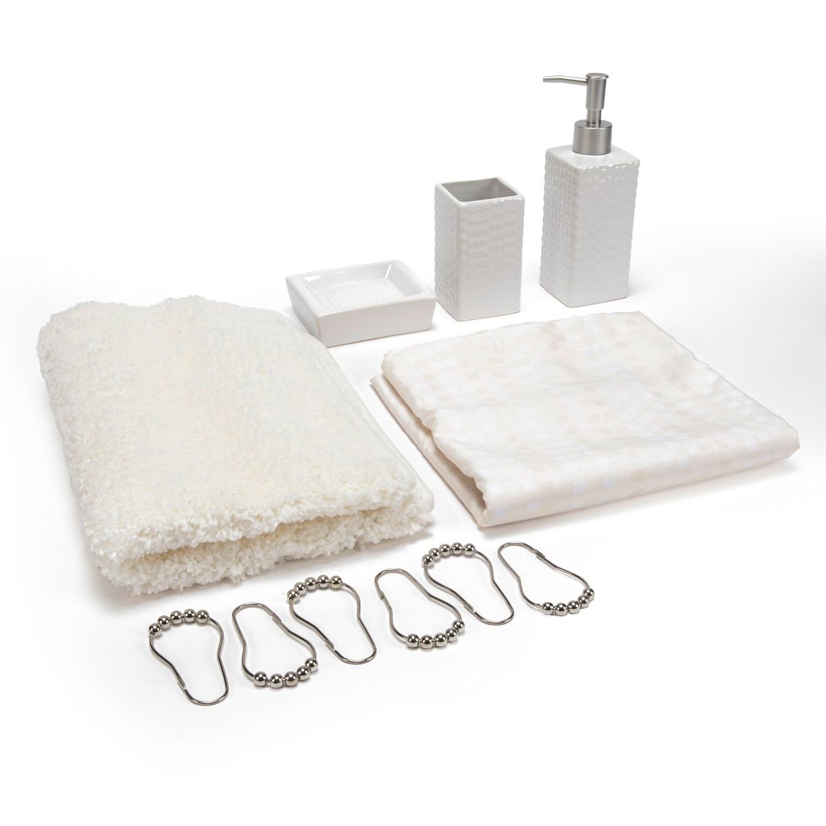 ROBERTA ALLEN - Set X6 Accesorios De Baño Sonia Beige Roberta Allen