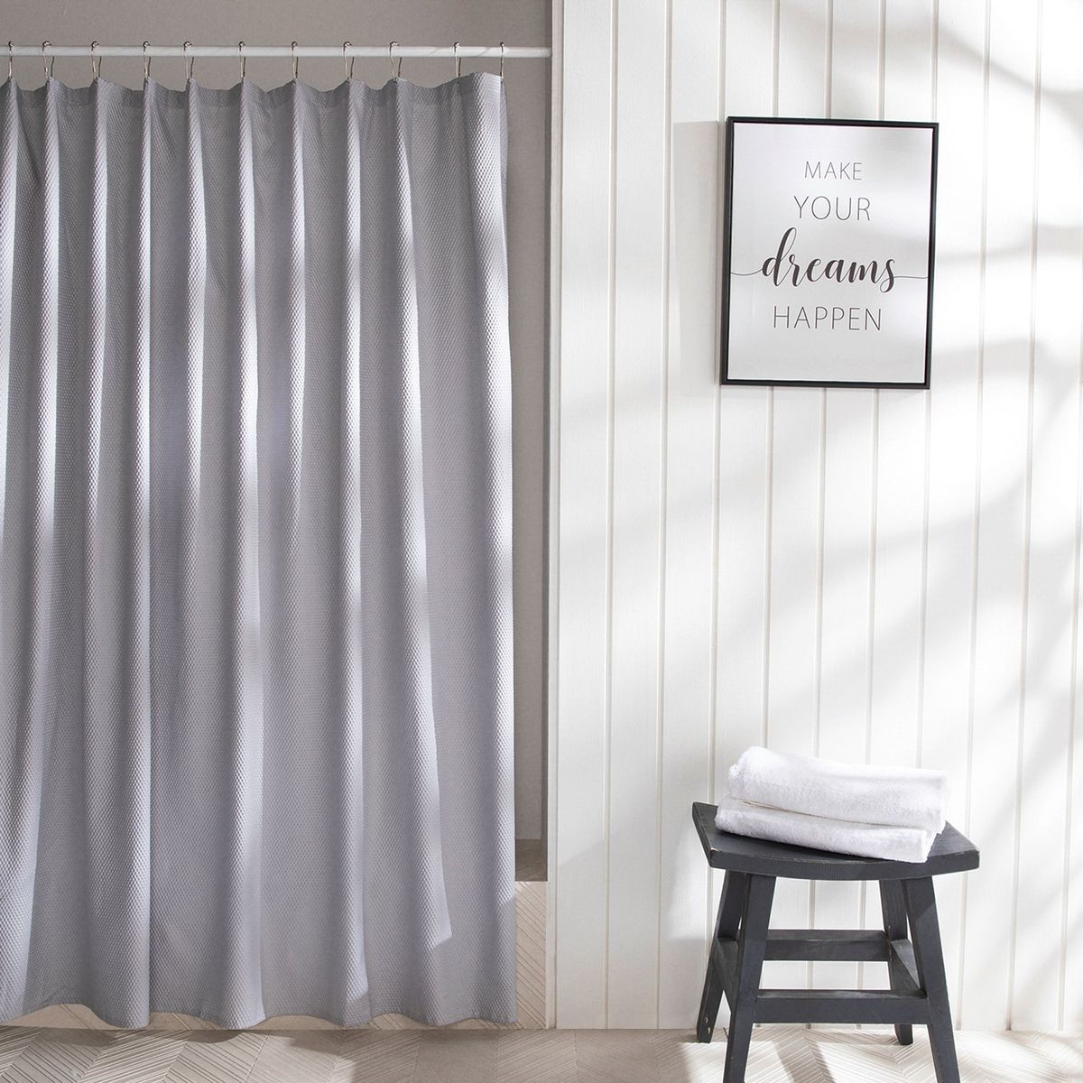 MICA - Cortina De Baño Blanca Mica