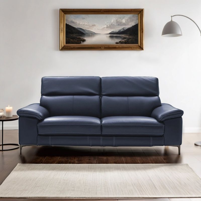 BASEMENT HOME - Sofá Maurice 3 Cuerpos Cuero