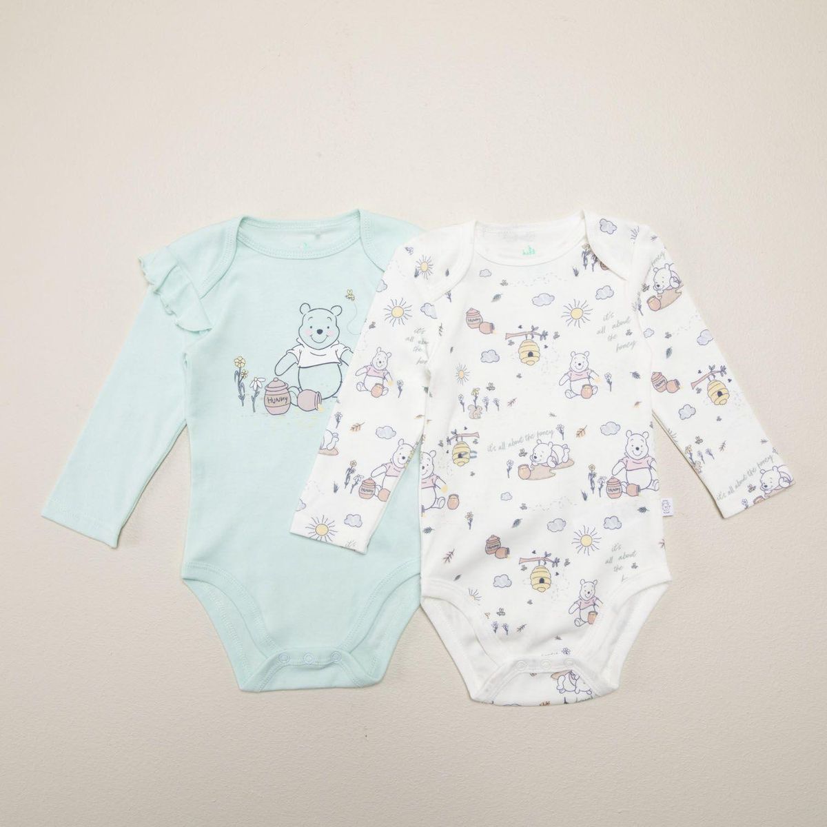 WINNIE THE POOH - Body Bebé Niña Manga Larga Algodón Winnie The Pooh