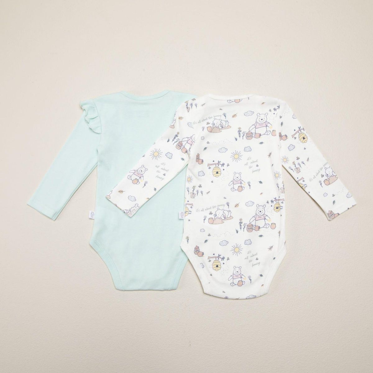 WINNIE THE POOH - Body Bebé Niña Manga Larga Algodón Winnie The Pooh
