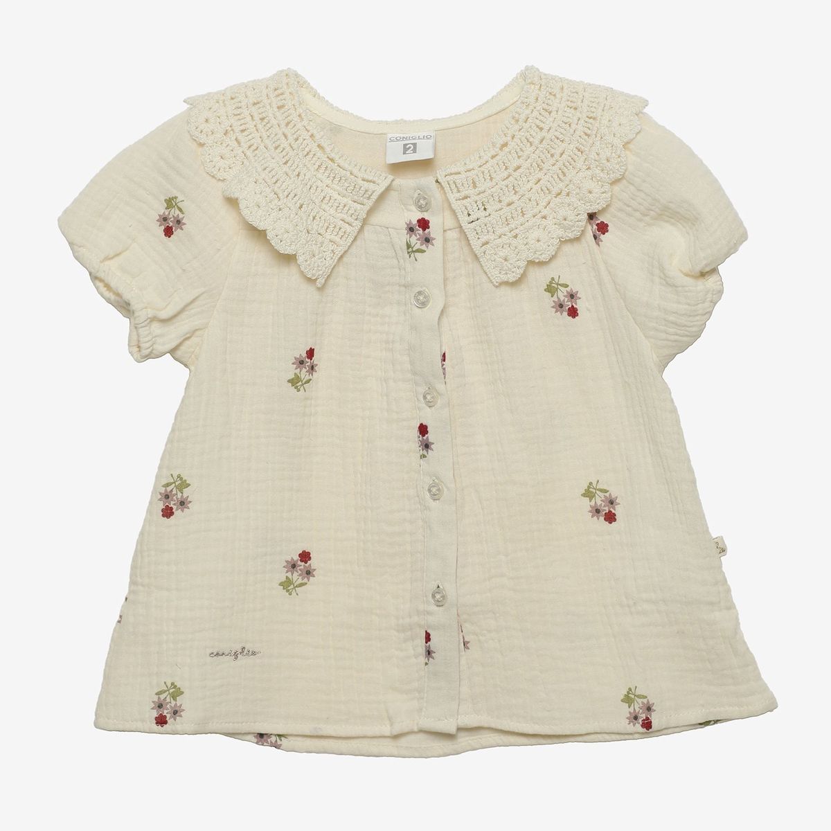 CONIGLIO - Blusa Niña Manga Corta Algodón Coniglio