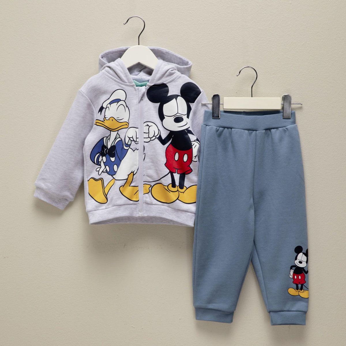 STD CHARACTERS - Conjunto Bebé Niño Manga Larga Algodón Mickey Disney