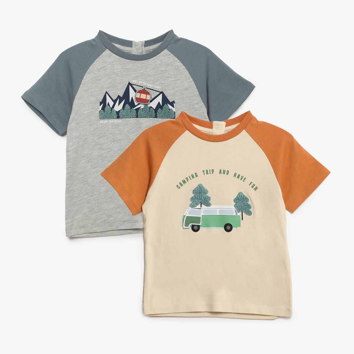 YAMP - Polo Bebé Niño Pack X2 Manga Corta Algodón Yamp