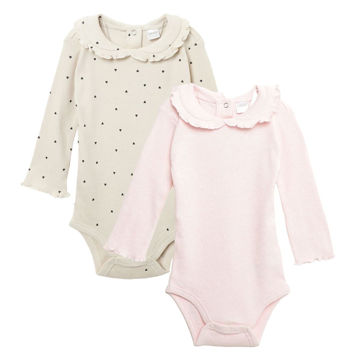 YAMP - Body Bebé niña Pack x2 Manga Larga Algodón Yamp