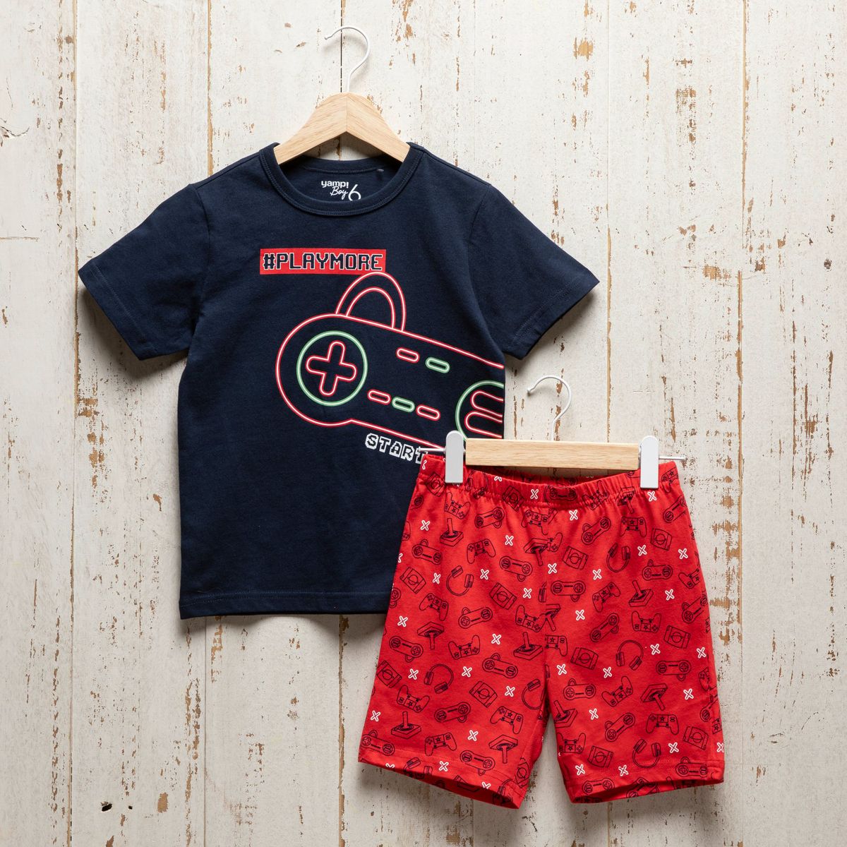 YAMP - Pijama Niño Manga Corta Algodón Yamp