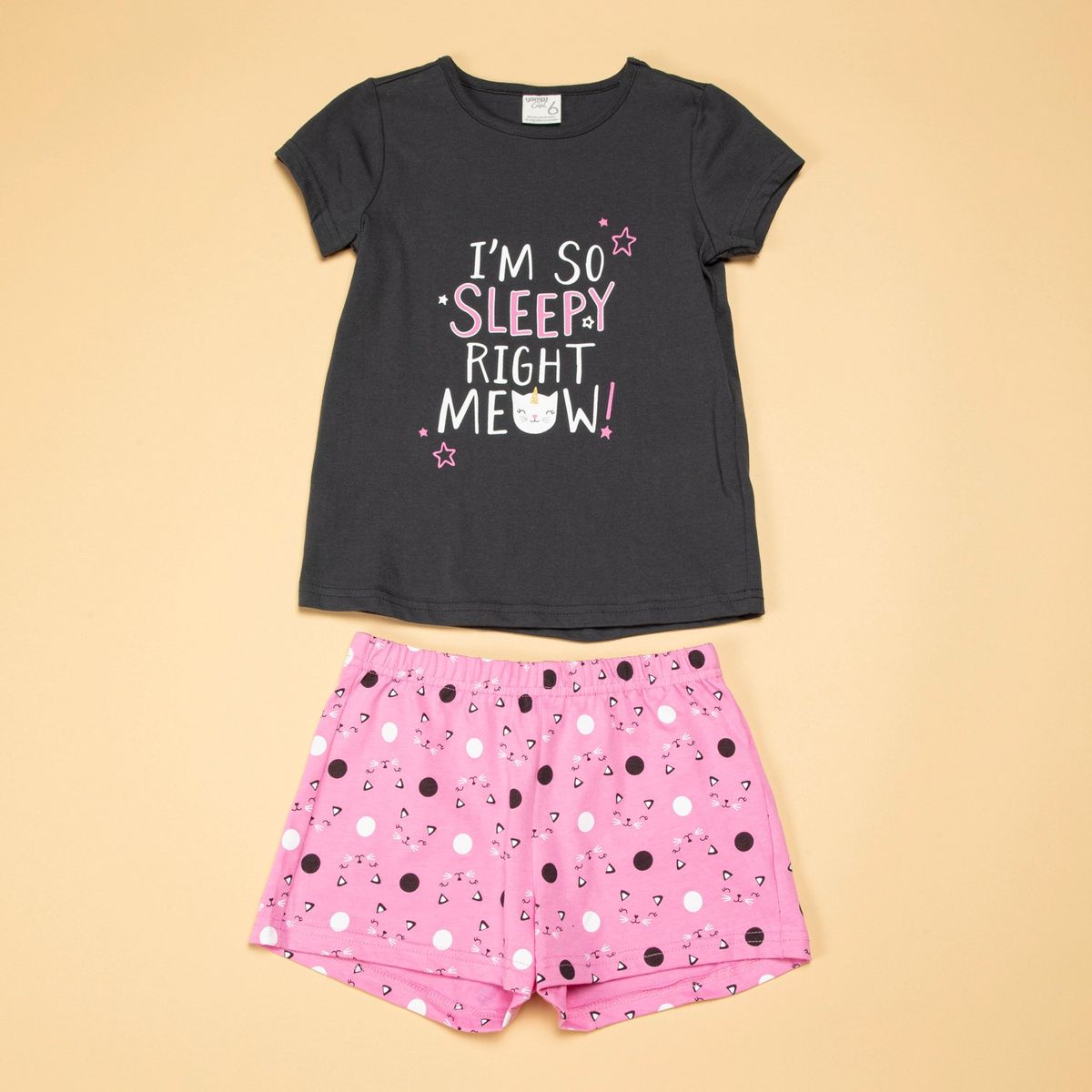 YAMP - Pijama Niña Manga Corta Algodón Yamp