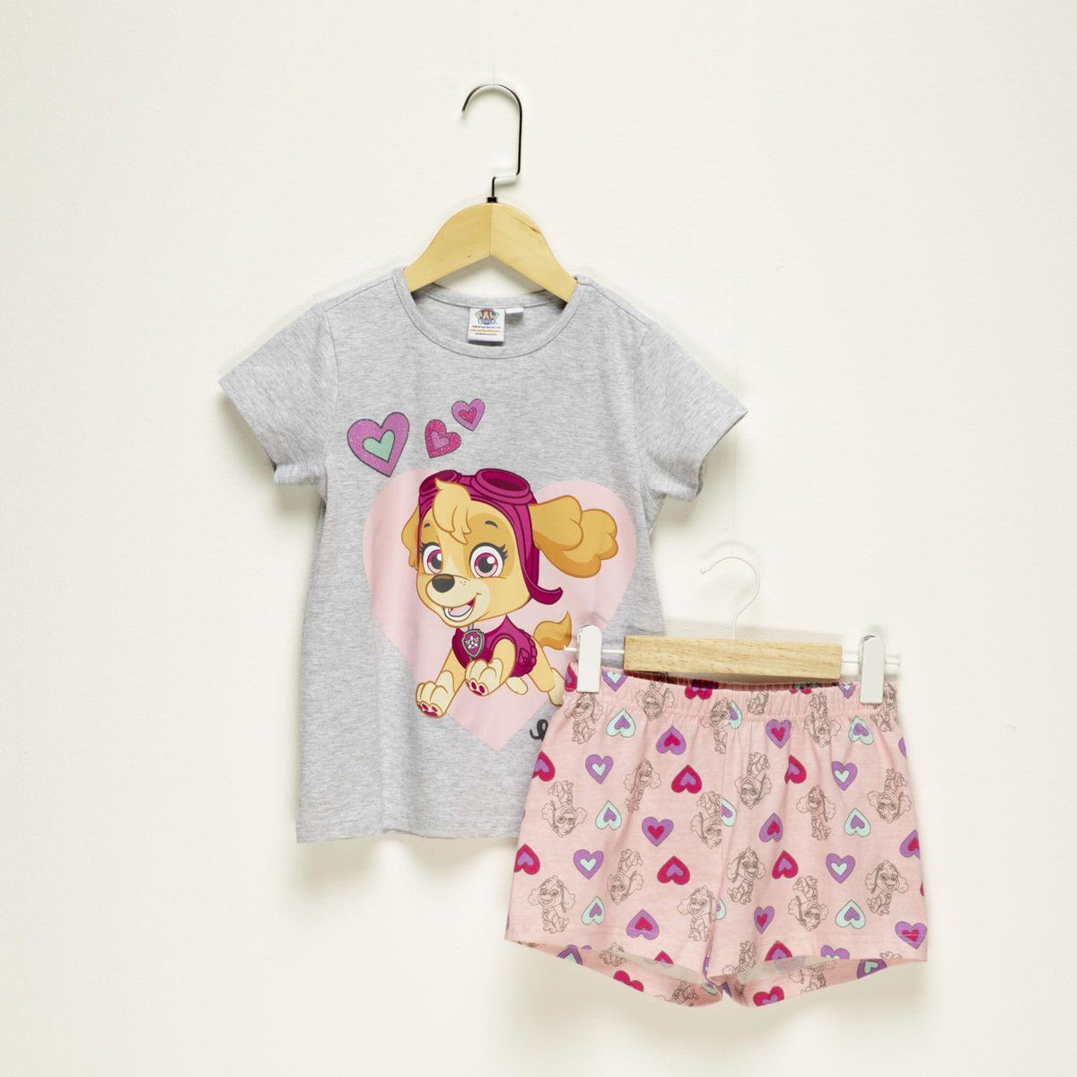 PAW PATROL - Pijama Niña Manga Corta Algodón Paw Patrol