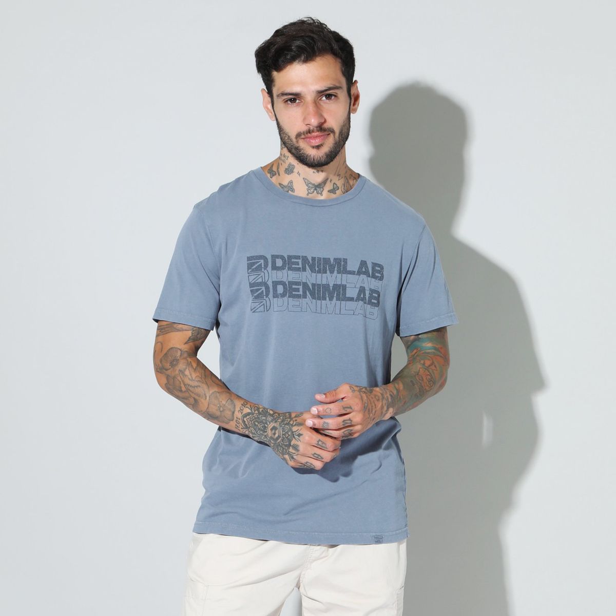 DENIMLAB - Polo Denimlab 100% Algodón Manga Corta