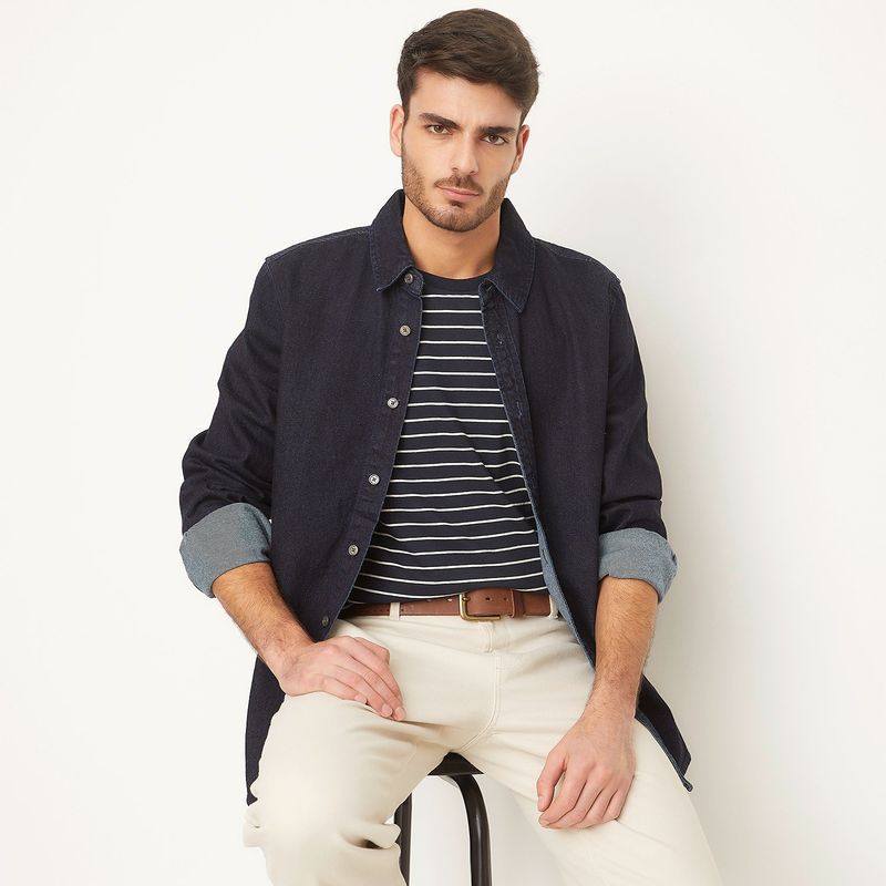 BASEMENT - Camisa 100% Algodón Hombre Basement