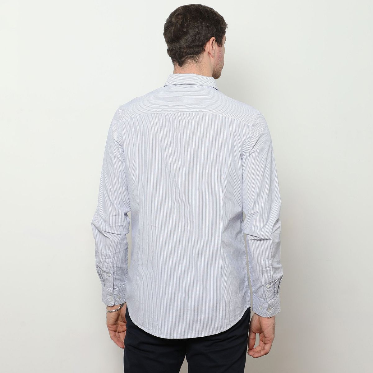 BASEMENT - Camisa Manga Larga Basement Cuello Clásico