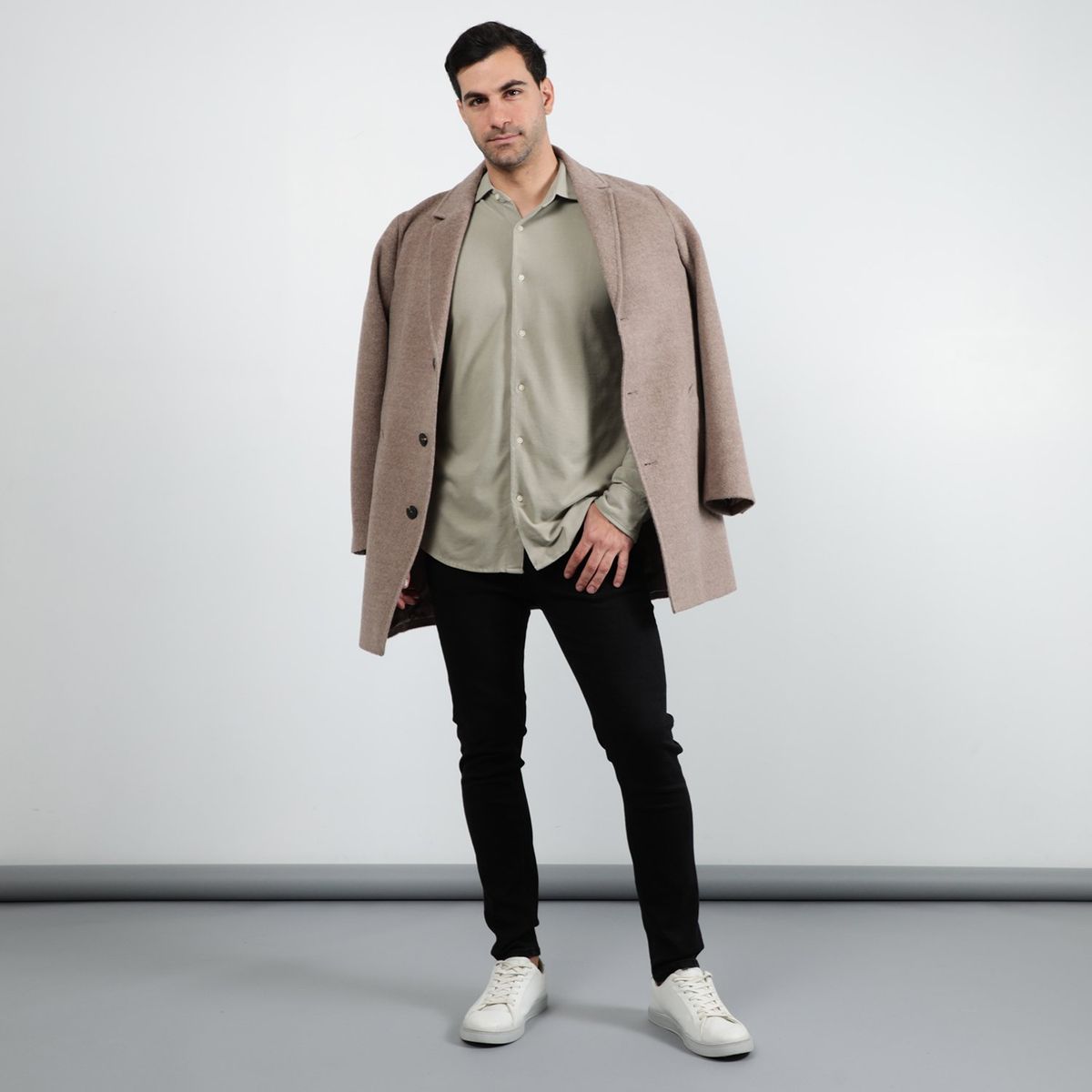 BASEMENT - Camisa 100% Algodón Hombre Basement